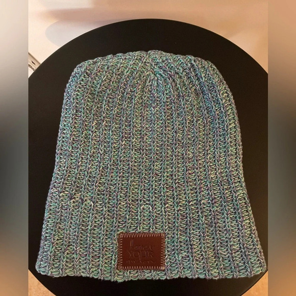 Love Your Melon Knit Beanie Hat Light Blue - Picture 1 of 7